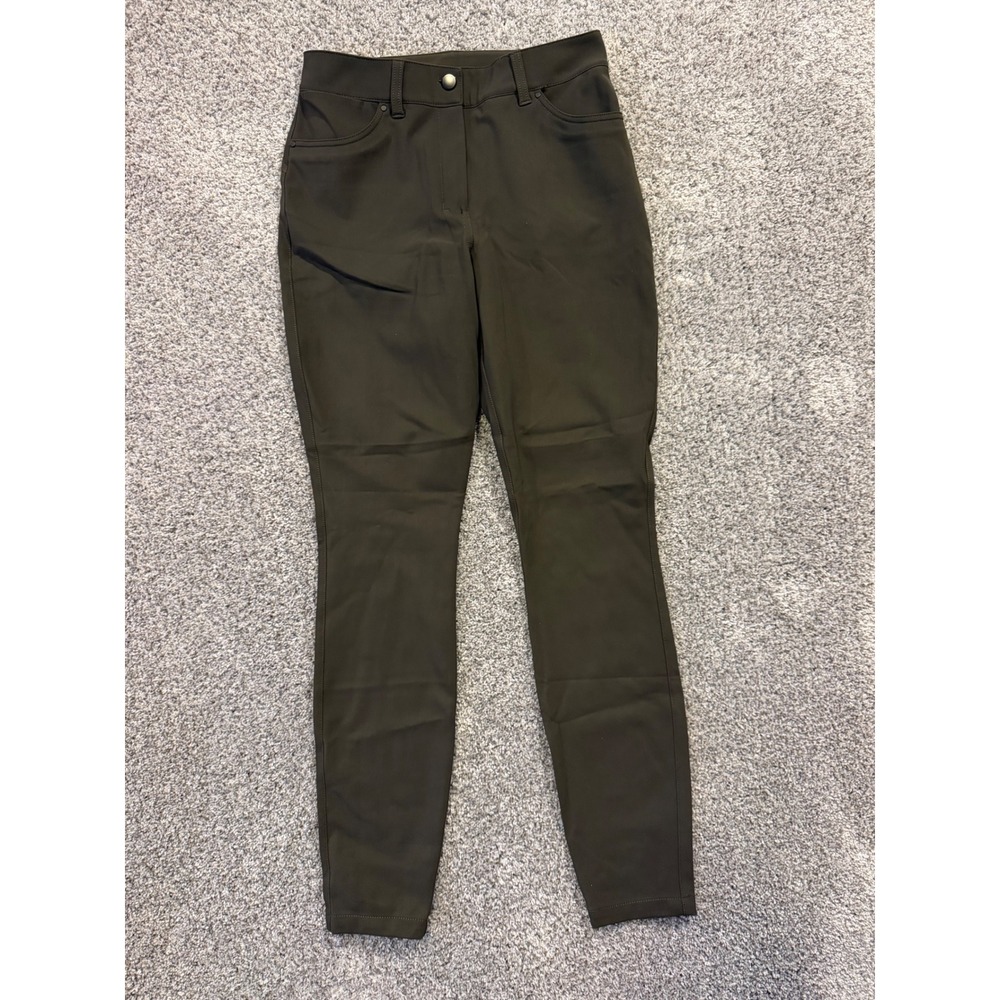 Lululemon Pant Womens 28 Green City Sleek 5 Pocket High Rise Warpstreme Slim Fit